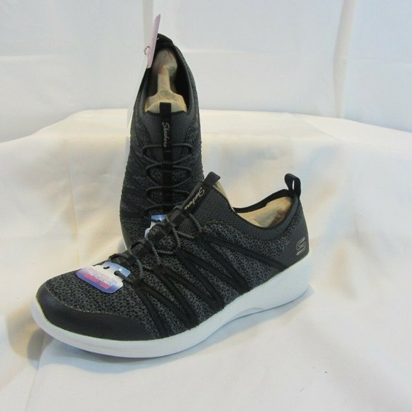 Skechers Women's Arya Air-Cooled Memory Foam Slip On Shoes NIB - Black - Picture 3 of 11